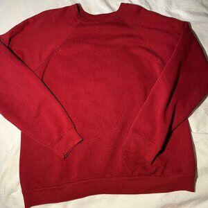 Vintage Red Crew Neck Sweater